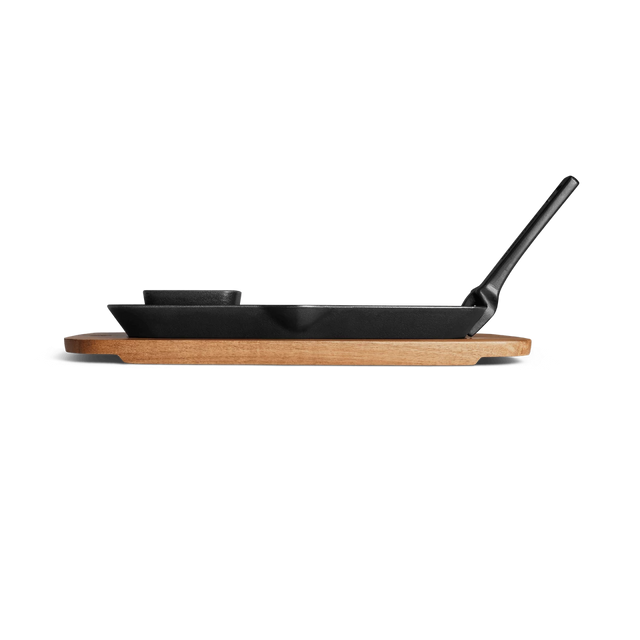 Fajita pan met serveerplank Fajita pan met serveerplank