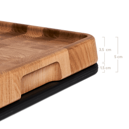 Image 37973058355496 Eikenhouten snijplank inclusief kunststof plank