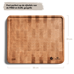 Image 36615673217320 Eikenhouten snijplank inclusief kunststof plank