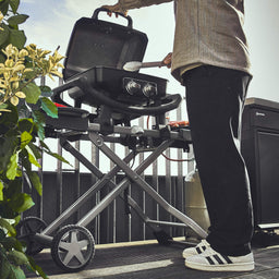 Image 63199890571645 WAYNE draagbare balkongrill met 2 branders inclusief trolley