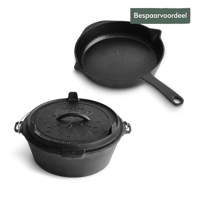 Dutch Oven & gietijzeren koekenpan Dutch Oven & gietijzeren koekenpan