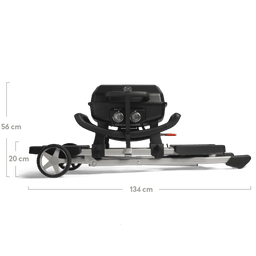 Image 63199862718845 WAYNE draagbare balkongrill met 2 branders inclusief trolley