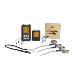 Barbecueaccessoireset met thermometer 6-delig