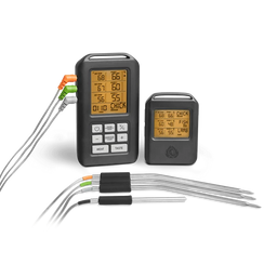 Barbecueaccessoireset met thermometer 6-delig