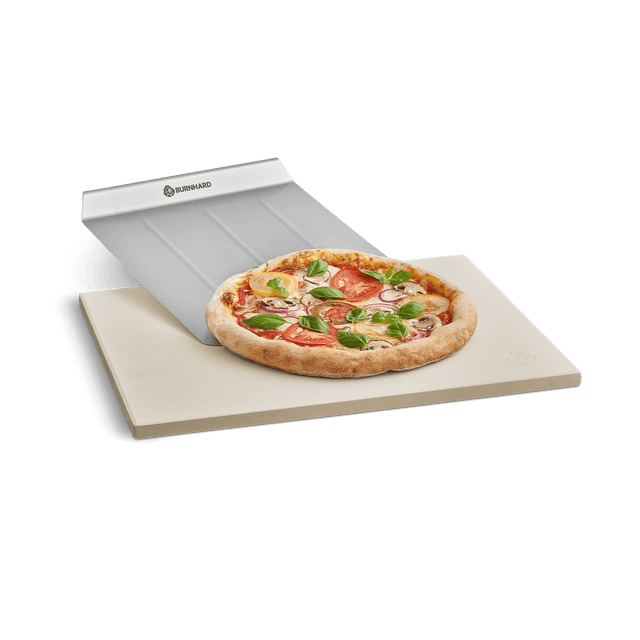 Pizzasteen met pizzaschep