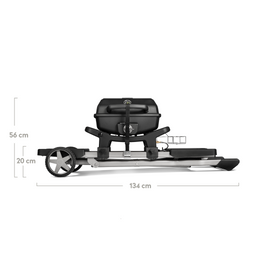 WAYNE balkonbarbecue 1-pits incl. trolley