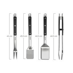 Grillbestek roestvrij staal 4 stuks.