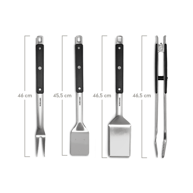 Grillbestek roestvrij staal 4 stuks.