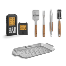 Barbecueaccessoireset met thermometer 6-delig