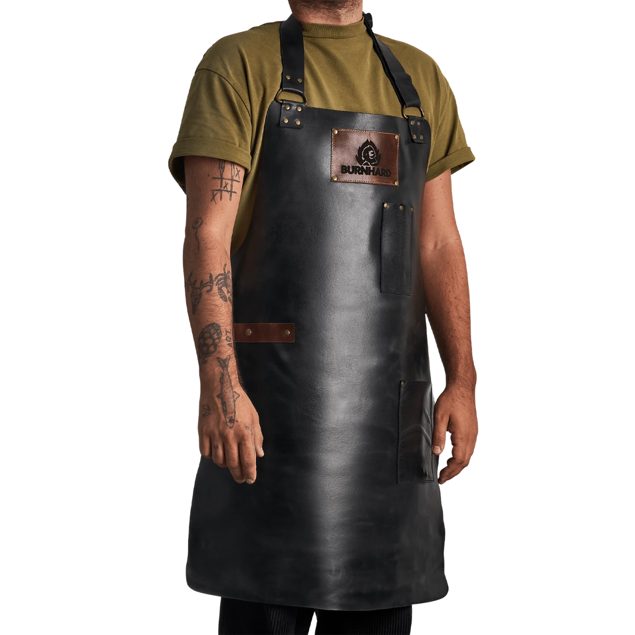 Burnhard lederen schort