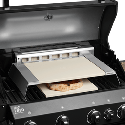 Pizzahulpstuk gebruikt in de Big FRED gasbarbecue