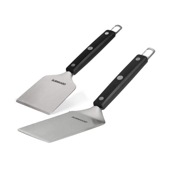 2-delige barbecuespatel en -schraperset