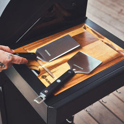 2-delige barbecuespatel en -schraperset