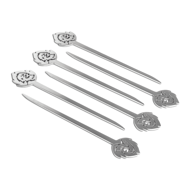 Hamburger satéstokjes set van 6