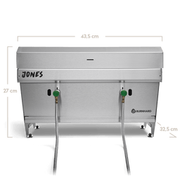 JONES opvouwbare gasbarbecue met 2 branders