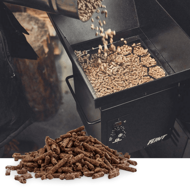 FLINT pellet smoker met pellets van hardhout set 2-dlg.