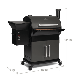 FLINT pellet smoker met pellets van hardhout set 2-dlg.