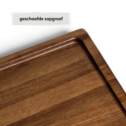 Acaciahouten snijplank met RAGNAR keukenmes