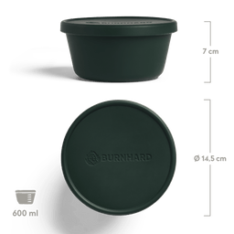 Deegbak frontaal en van bovenaf voor een witte achtergrond 946411, 946592, 946593