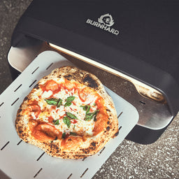 946593 Gedetailleerd overzicht van het inschuifgedeelte voor eenvoudigere verwerking van pizza's